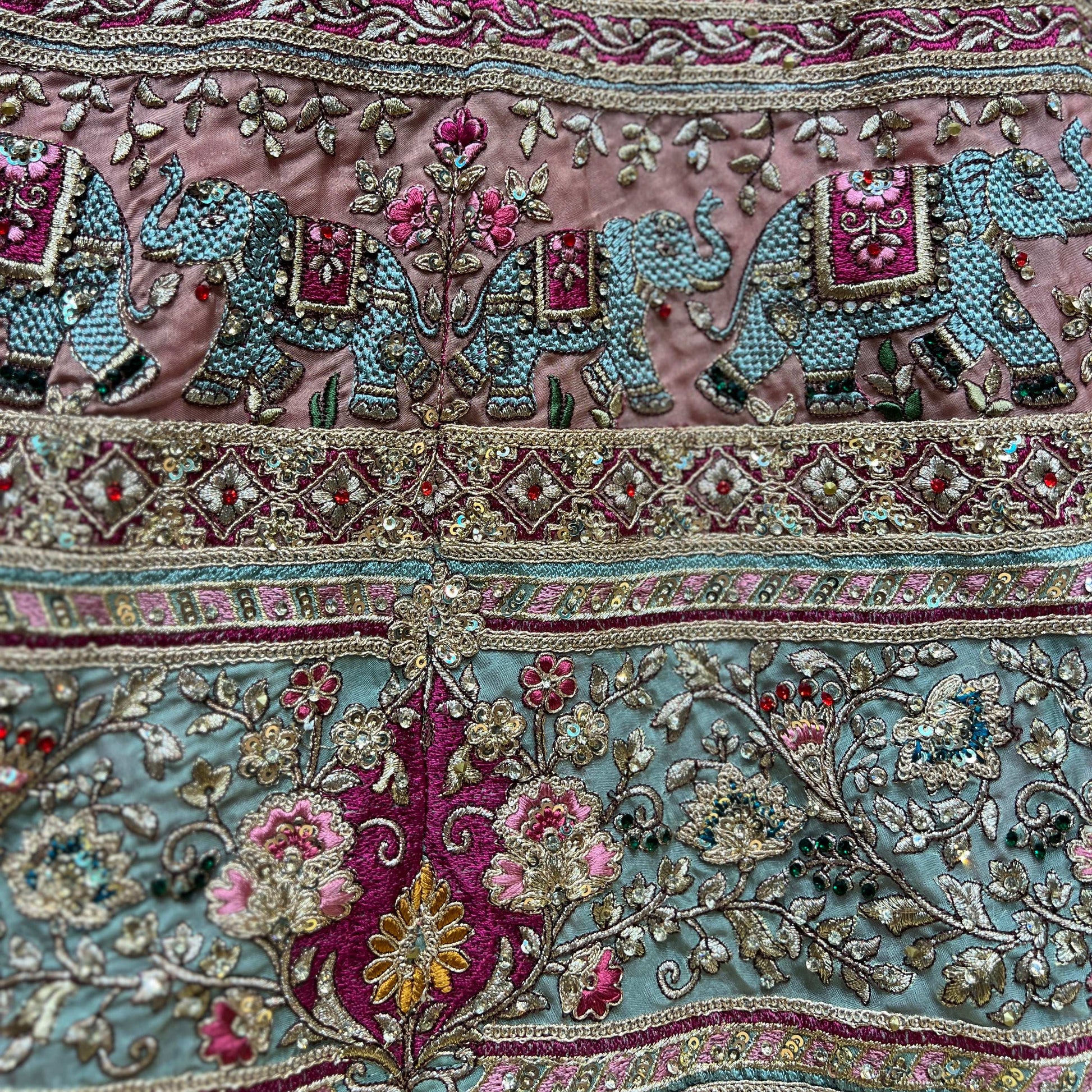 Jazzagals - Pink Designer Lehenga with Elephant Motifs