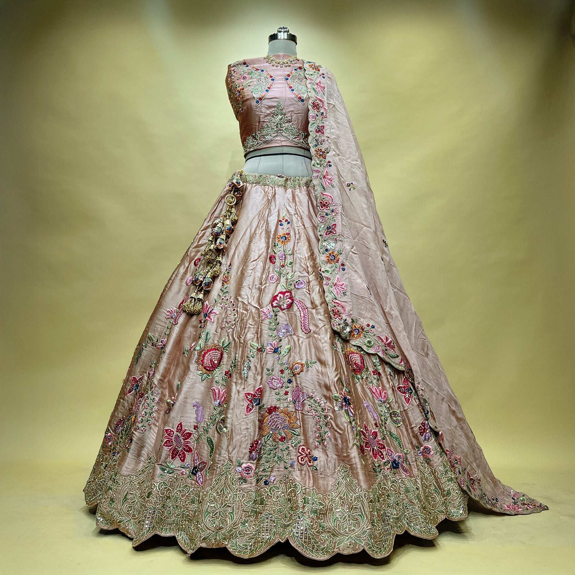 Vantara - Multicolor Soft Silk Stunning Designer Lehenga