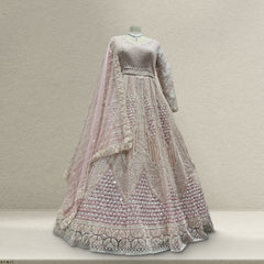 Celestial Collection: Handwork Modern Reception and Engagement Gown Ready-to-Wear JMS Studio {{ Royal Red Bridal Lehenga}}