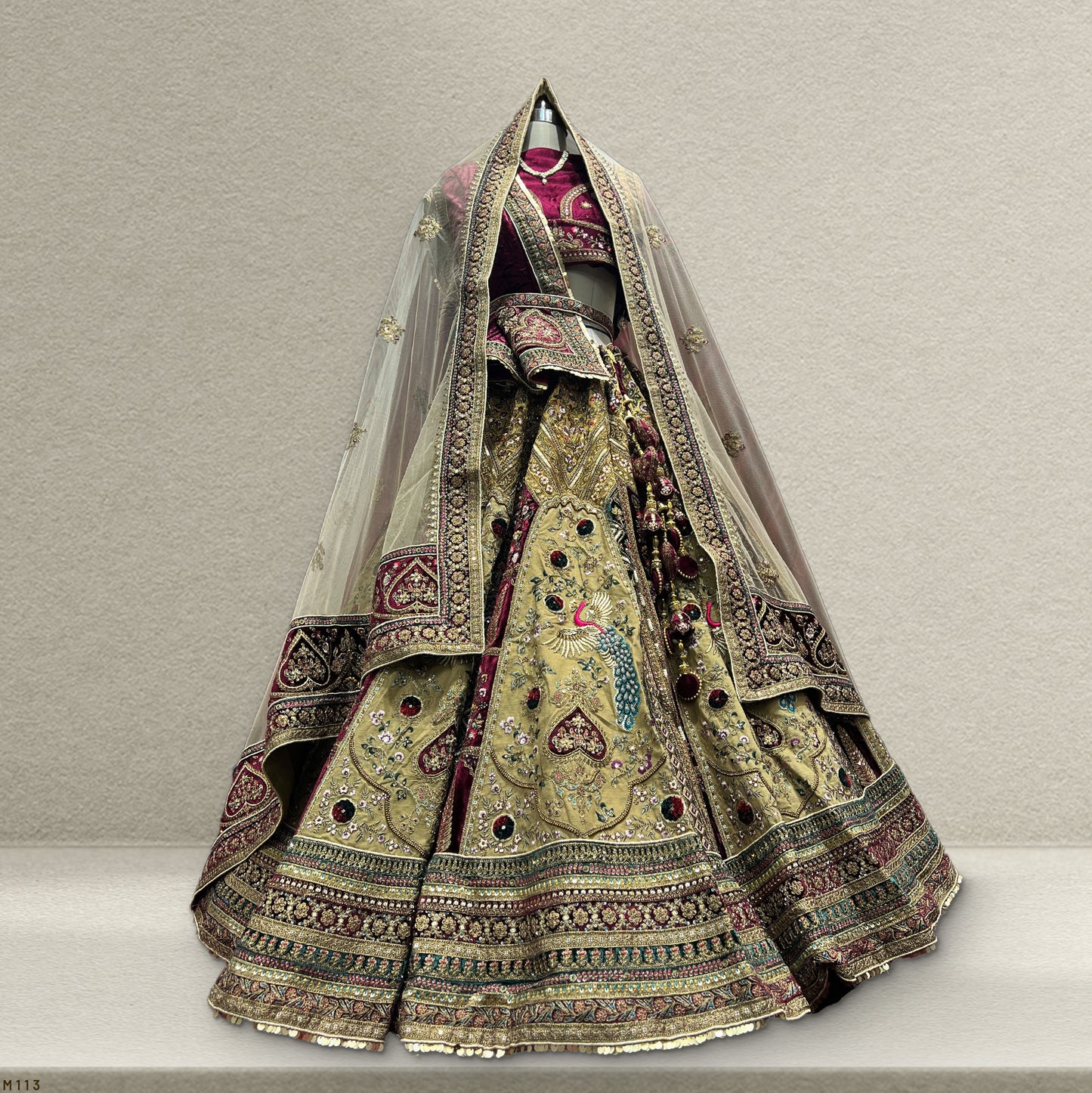 Amrapali - The Royal Jharoka Rajwadi Bridal Lehenga