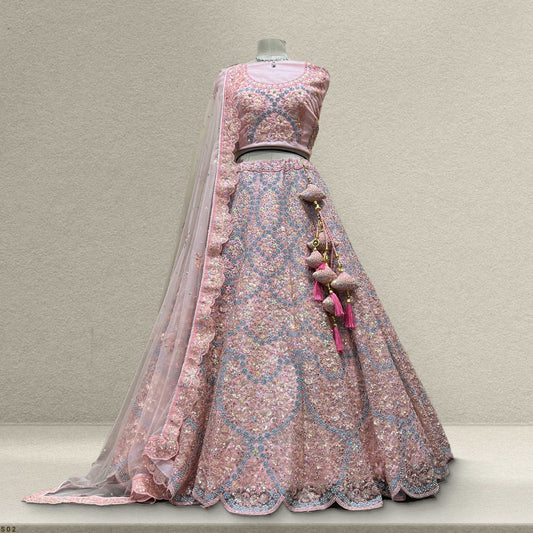 Cherry Blossom -  The Modern Lehenga for Reception for Bride