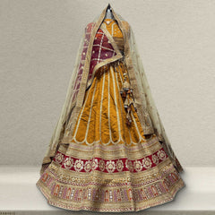 Dulhan in Gold Bridal Lehenga: Celebrity-Inspired Royal Baggi Collection JMS Studio {{ Royal Red Bridal Lehenga}}