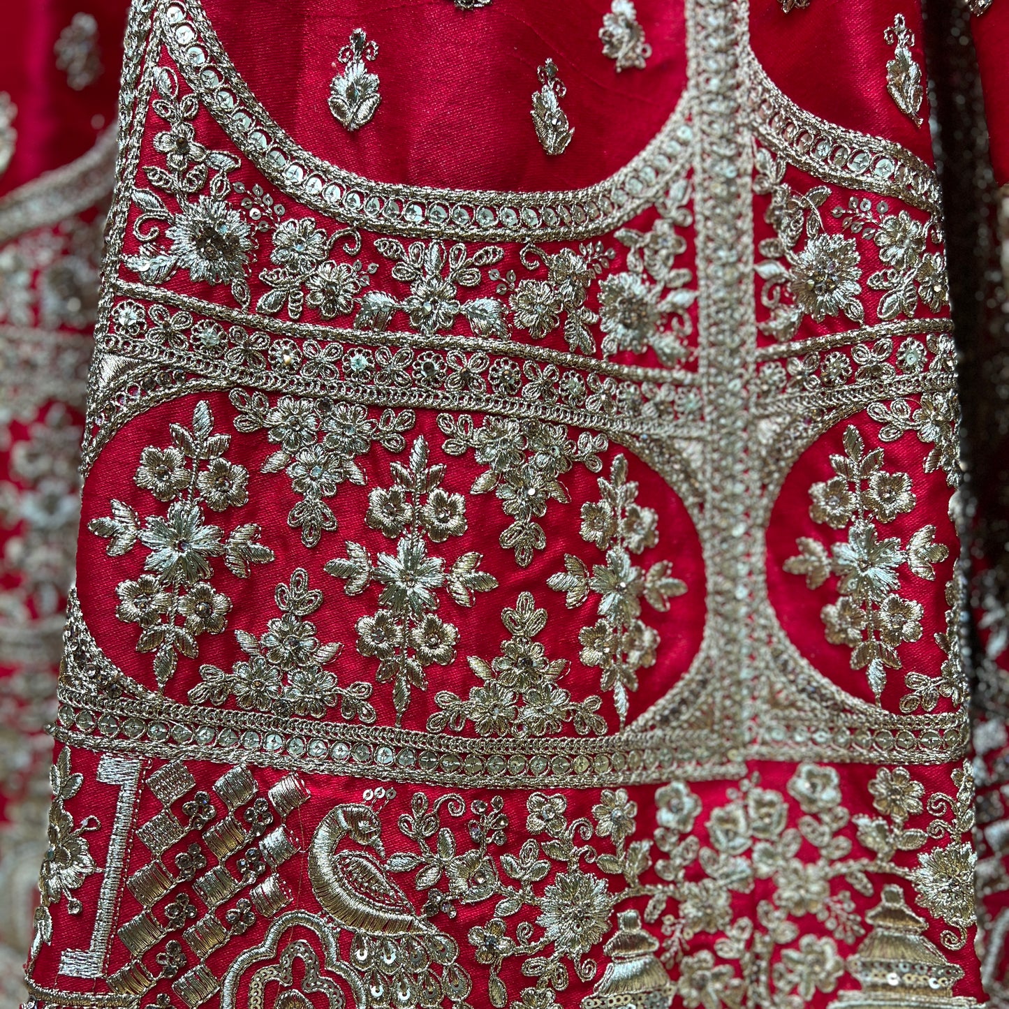 The 40-Kali Royal Red Bridal Lehenga With 12-Meter Flair