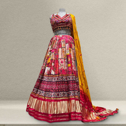 Padmini - Ready-to-Wear Lehenga with Intricate Handwork and Gajji Silk Dupatta