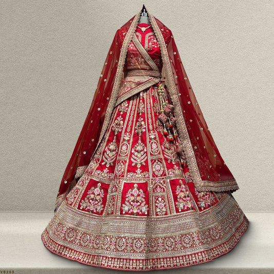 Royal Baggi- The Bollywood Royal Red Bridal Lehenga