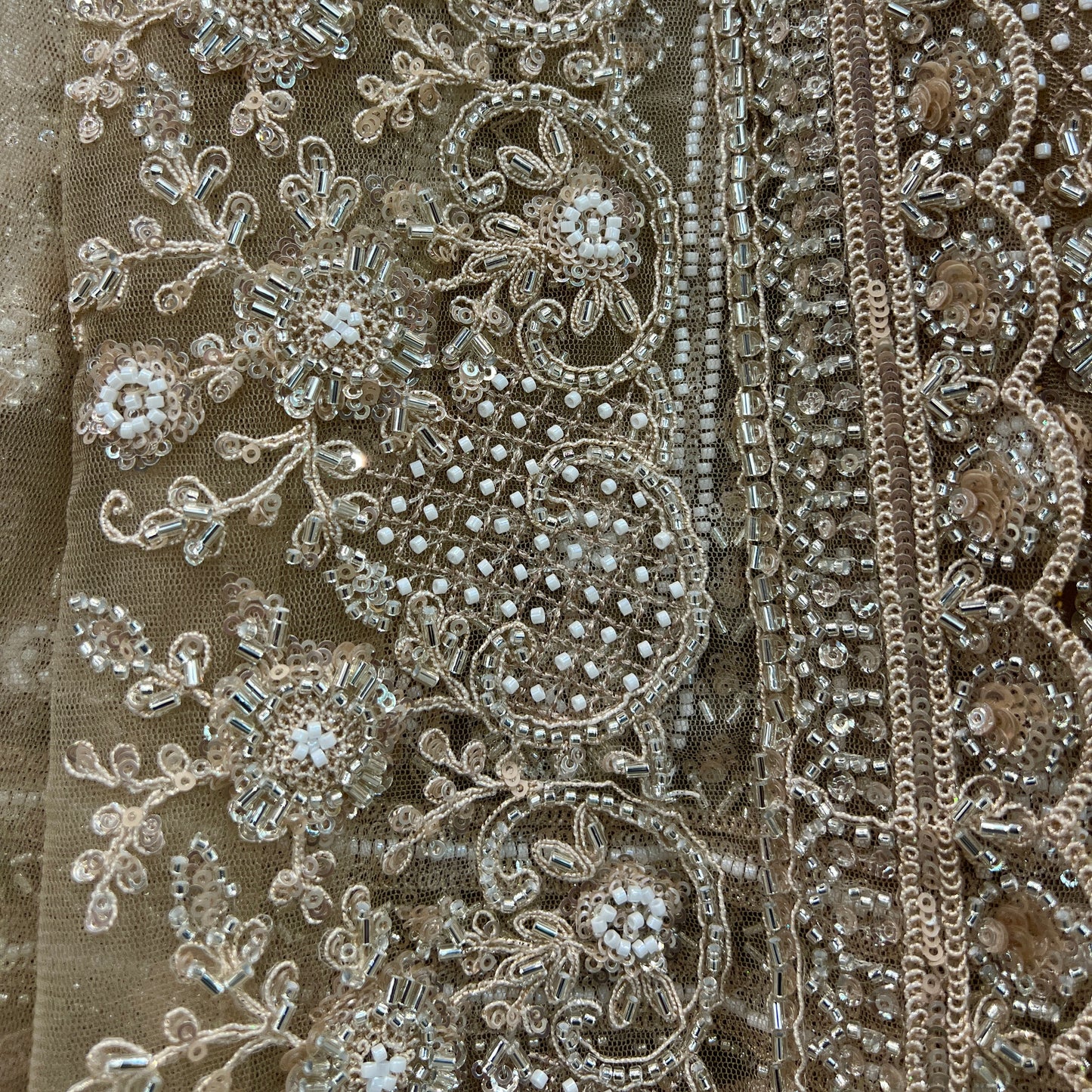JMS Studio Ivory Handwork Lehenga for Reception & Sangeet for Bride