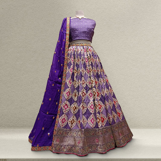 Shringaar: Soft Silk Sider Lehenga With Chinon Dupatta