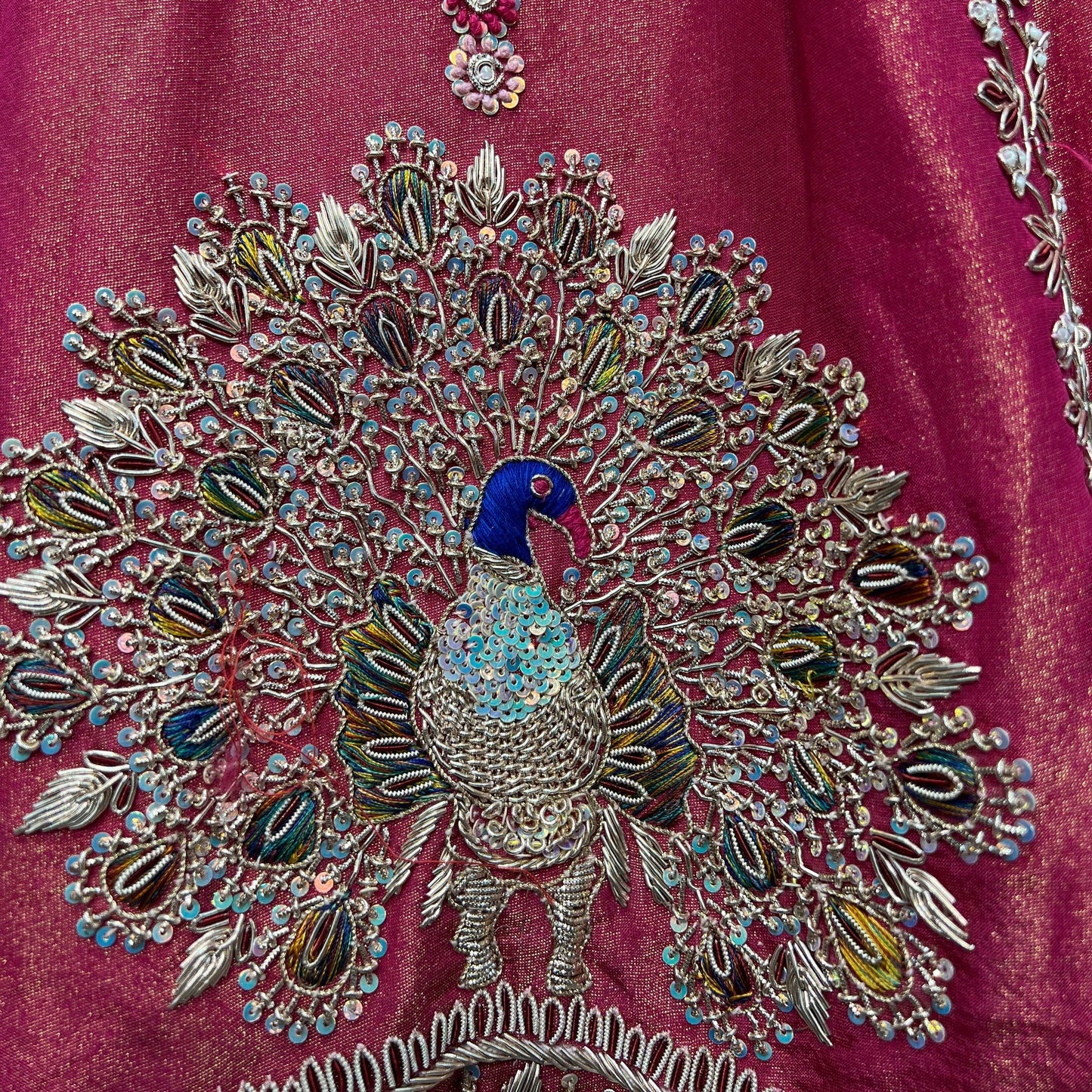 Amrapali - Tissue Silk Zardosi Handwork Royal Look Designer Lehenga