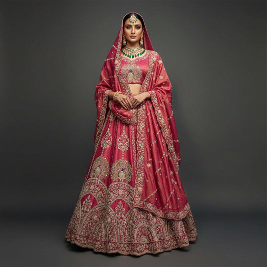 Amrapali - Tissue Silk Zardosi Handwork Royal Look Designer Lehenga