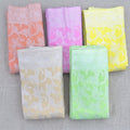 Cotton sarees with silver leaf jaal weave in five pastel colours