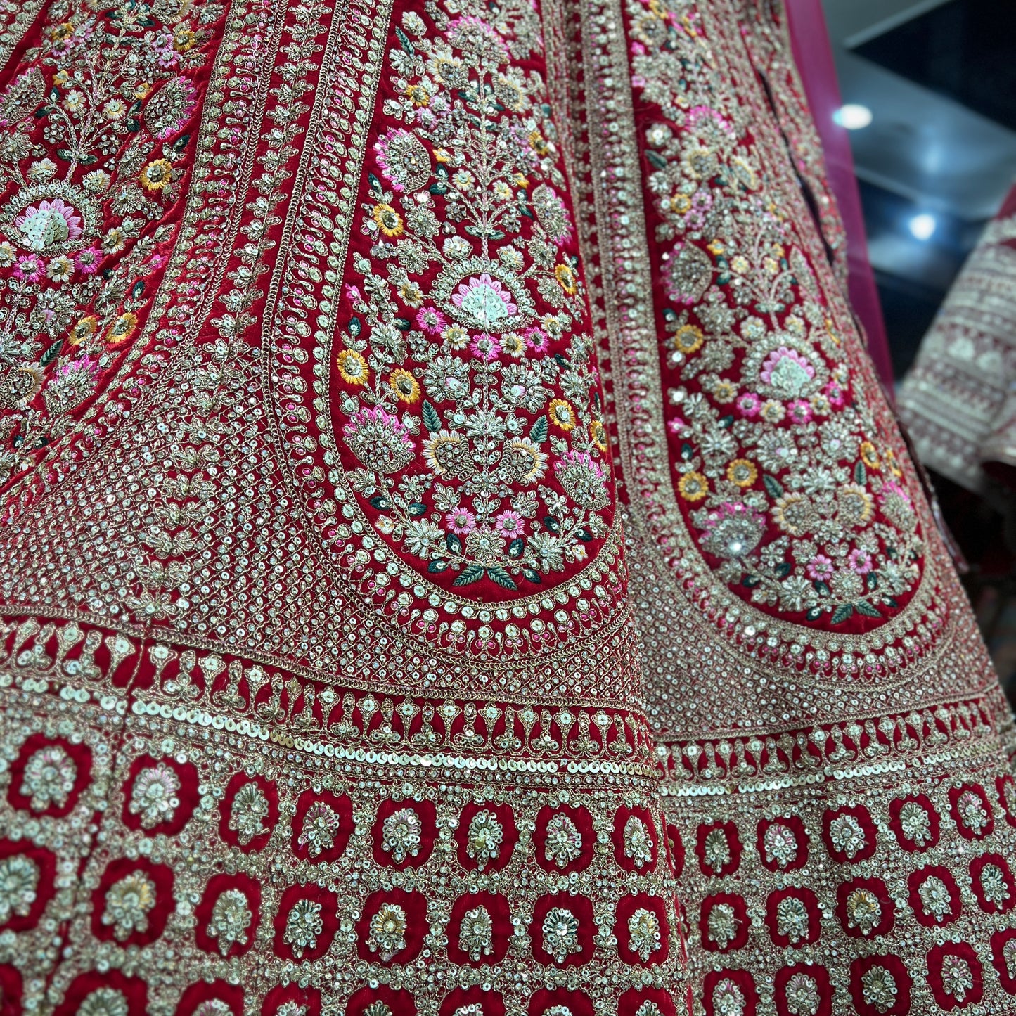 Rajgharana - Double Dupatta Timeless Bridal Lehenga Red