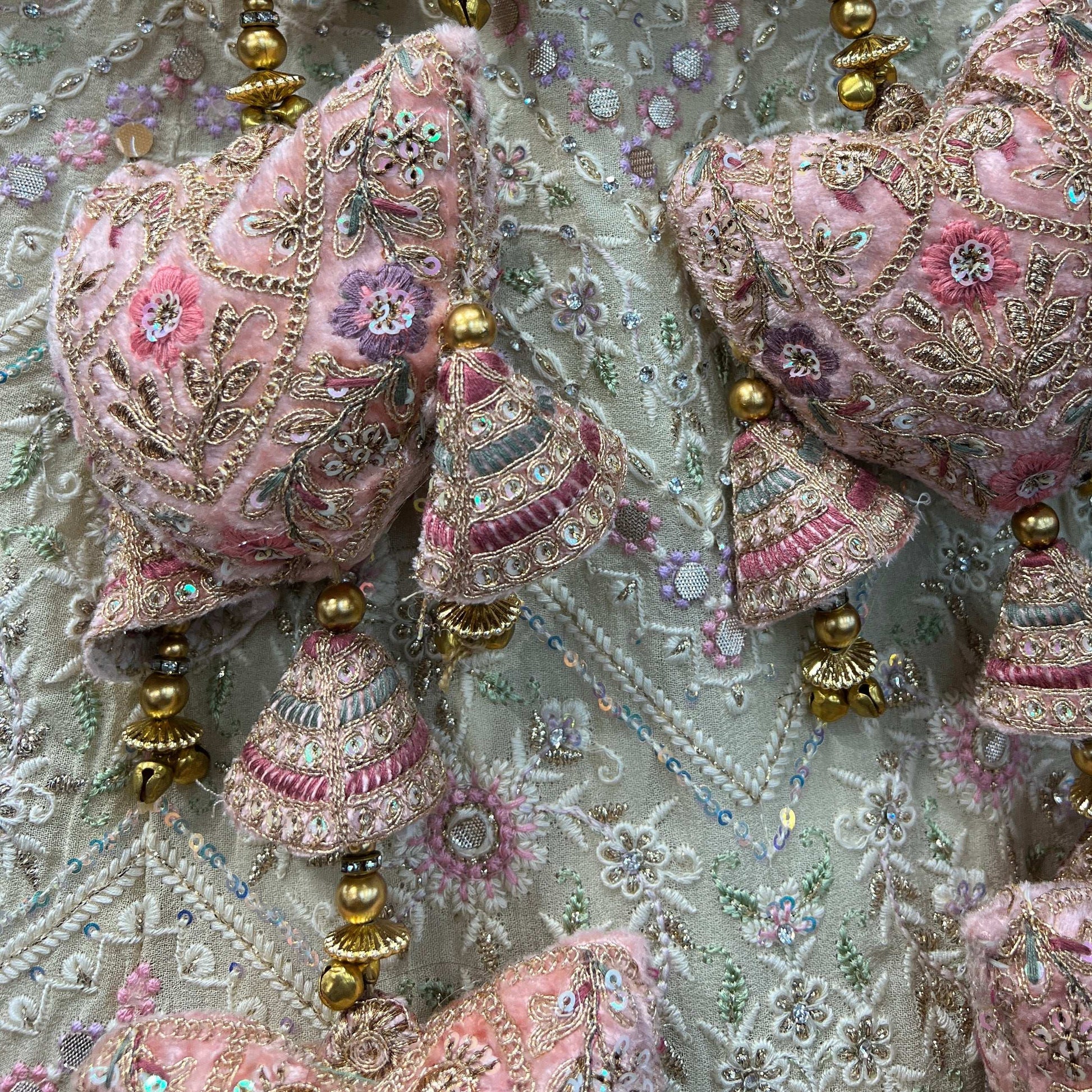 Damsel - Georgette Resham Embroidery With Velvet Patchwork Designer lehenga